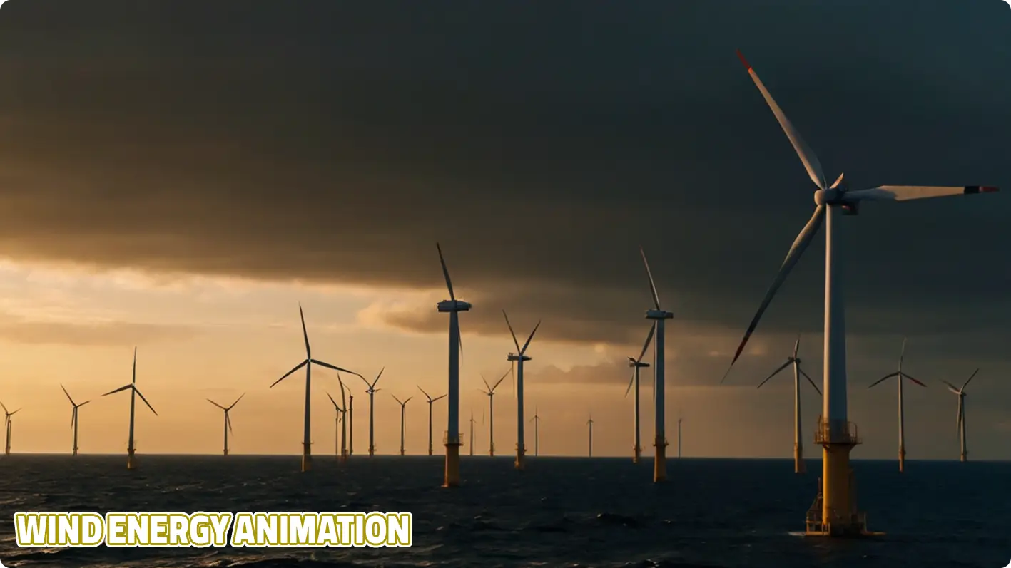 Wind energy animation