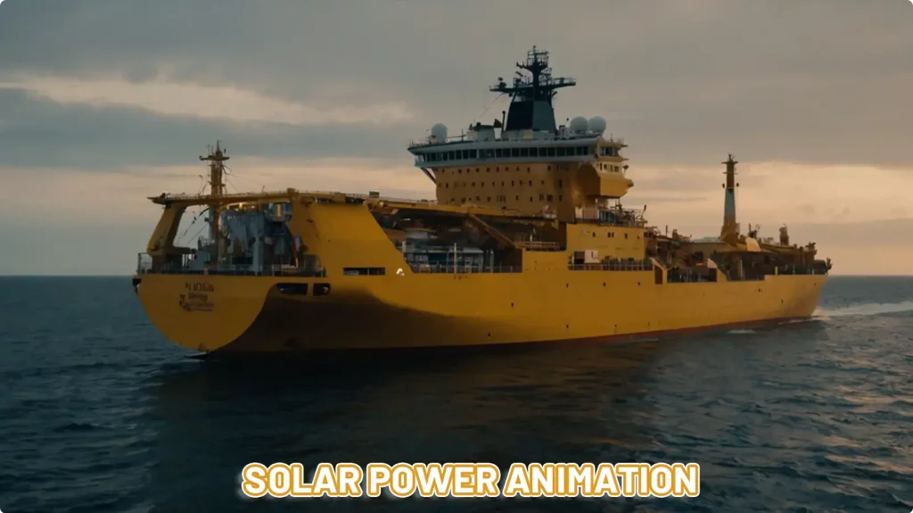 solar power animation